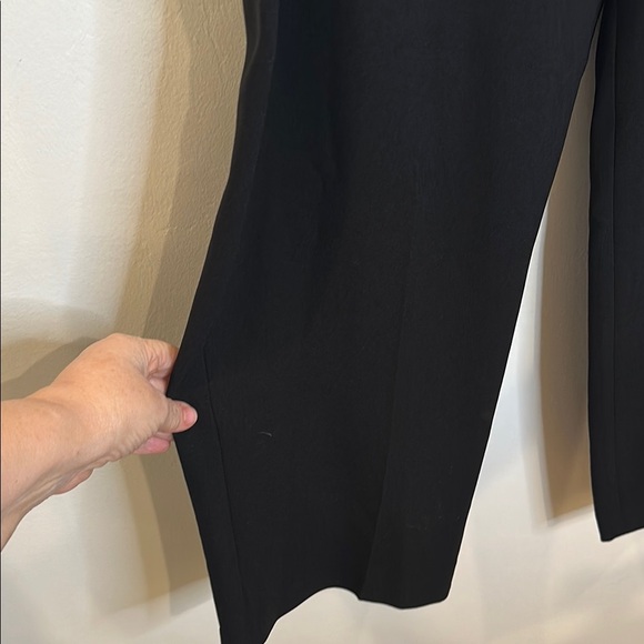 ELIE TAHARI OVERLAY WIDE LEG PANT SIDE ZIP CLOSURE NWT SIZE 12 - Picture 4 of 9